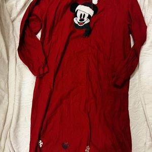 Mickey Mouse Red Sleep Dress Christmas